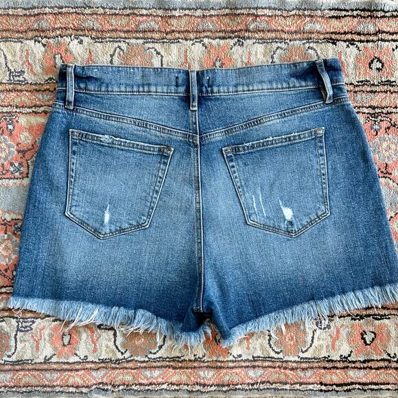 Ann Taylor LOFT Stretch Denim Raw Hem Cut-Off Shorts - Picture 7 of 11